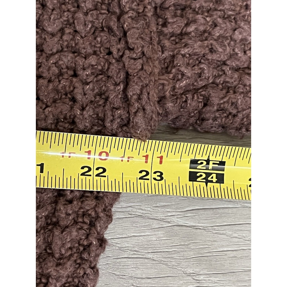 Free People Whistle Thermal Henley Sweater Brownstone Combo S Oversized Boho - Picture 7 of 8
